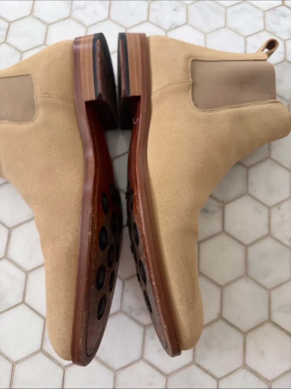 Taft Men's Suede Chelsea Boots - Tan
